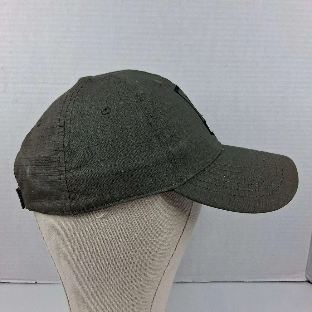 Bear Archery Hat Olive Green Ripstop Embroidered Logo Adjustable Hunting Cap